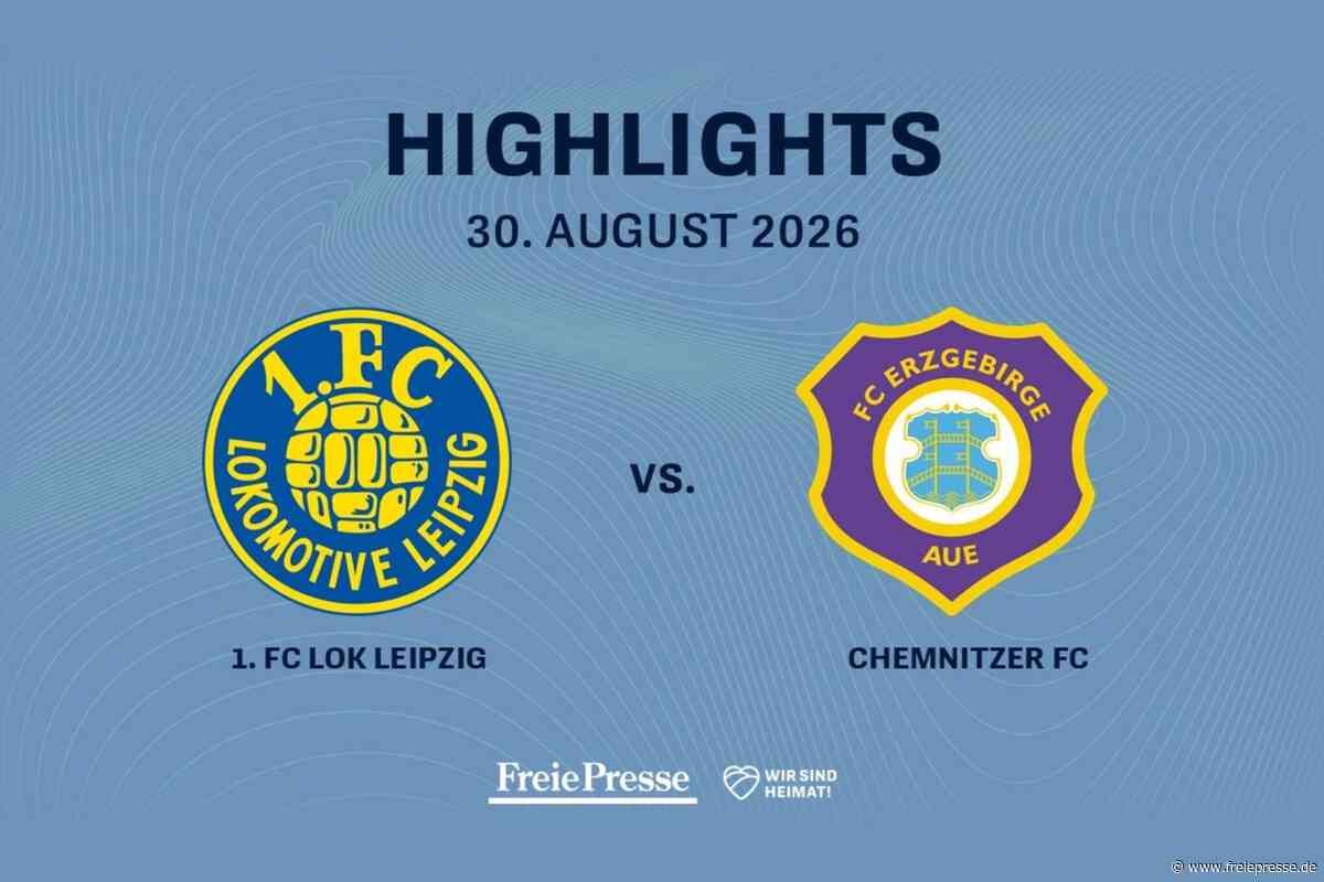 1. FC Lokomotive Leipzig - FC Erzgebirge Aue: Die Highlights des Spiels im Video