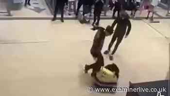 Shocking footage captures moment security clash with youths at Barnsley bus station