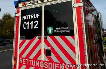 FW Hünxe: Medizinischer Notfall auf dem Rastplatz Hünxe Ost