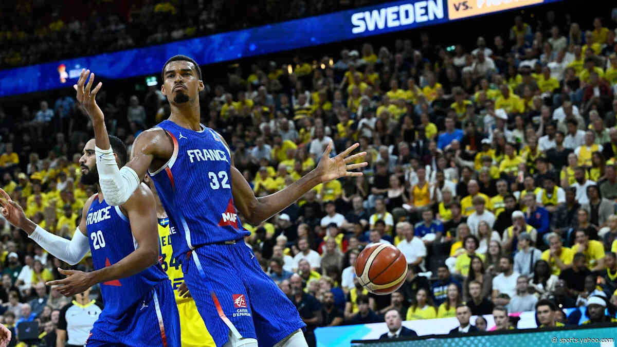 Watch Victor Wembanyama put on show leading France past Sweeden in FIBA World Cup qualifying