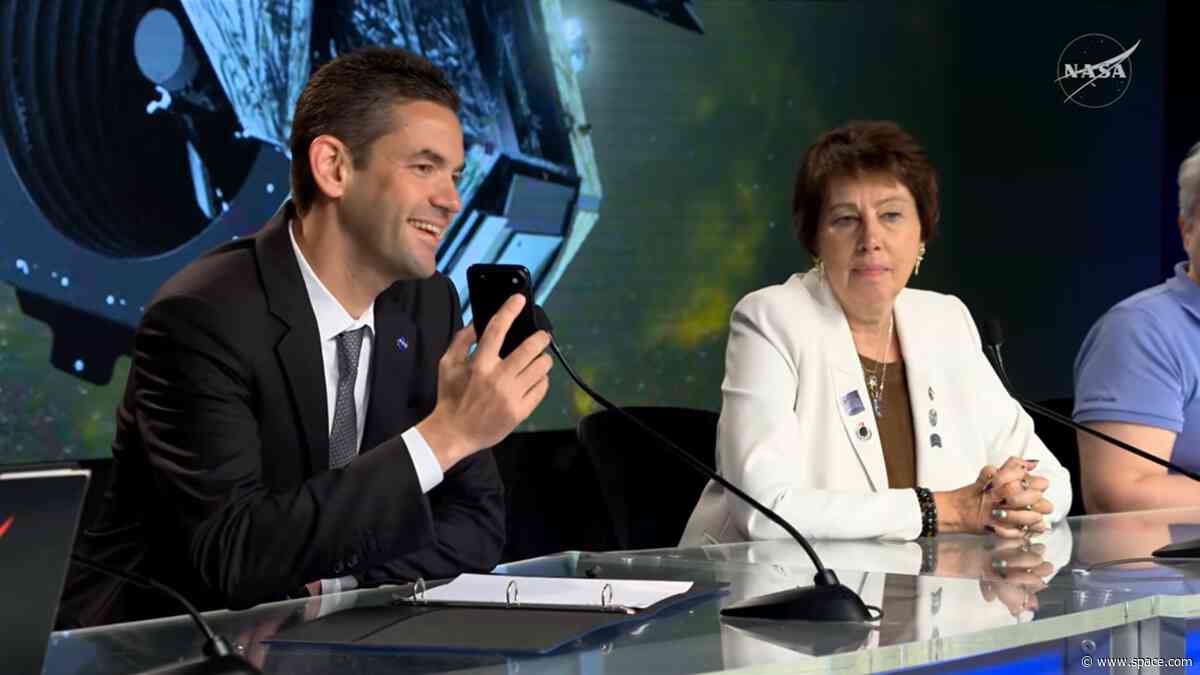 Trump calls in to NASA press conference to celebrate launch of Roman Space Telescope, a mission he tried to cancel