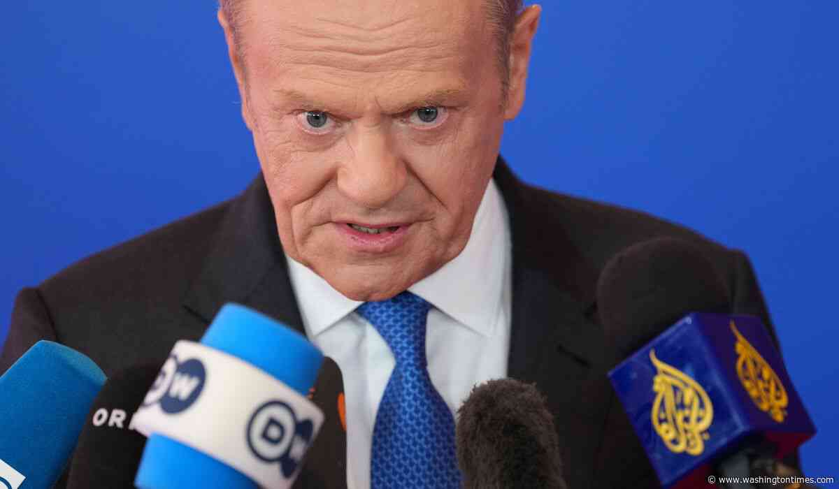 Tusk warns Russia's war in Ukraine is escalating toward Europe, not slowing