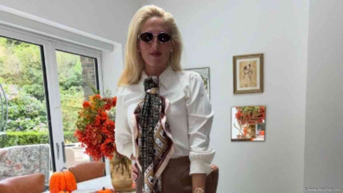 Paris Fury decorates for Halloween two months early as she shows off her pumpkin-themed kitchen