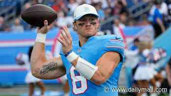 Will Levis' NFL nightmare continues as he is CUT from Titans roster... after missing entire 2025 season with injury and having Gia Duddy sex tape leaked