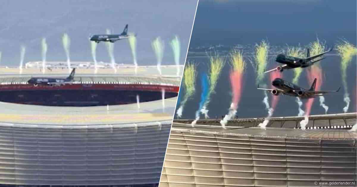 Verbazing om passagiersvliegtuigen die slechts enkele meters over stadion in Kaapstad scheren: ‘Geen woorden voor’