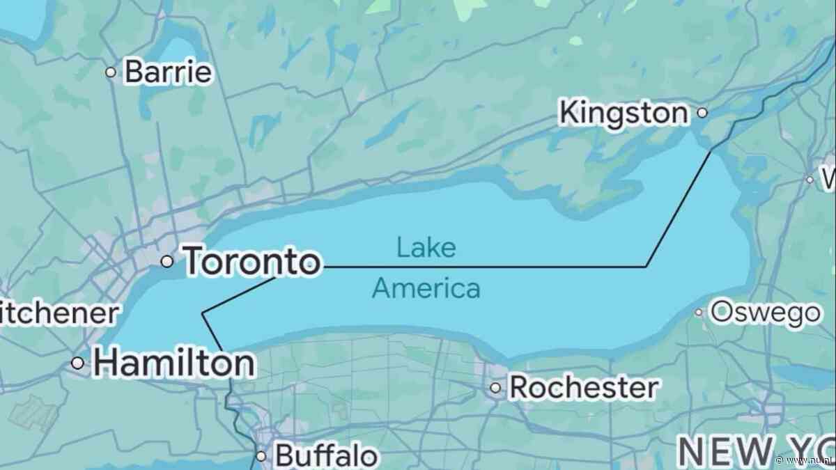 Google Maps verandert naam Ontariomeer voor gebruikers VS in Amerikameer