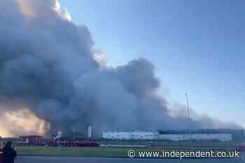 Ukraine-Russia war latest: Moscow vows ‘massive strikes’ in retaliation to huge fires at ‘Amazon-style’ warehouses