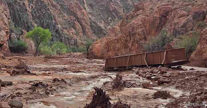 More than twenty hikers missing after flash floods rip through Grand Canyon