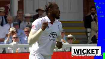 England get early breakthrough as Archer removes Masood