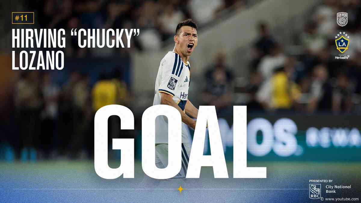 GOAL: Chucky Lozano Scores His First Goal For The LA Galaxy