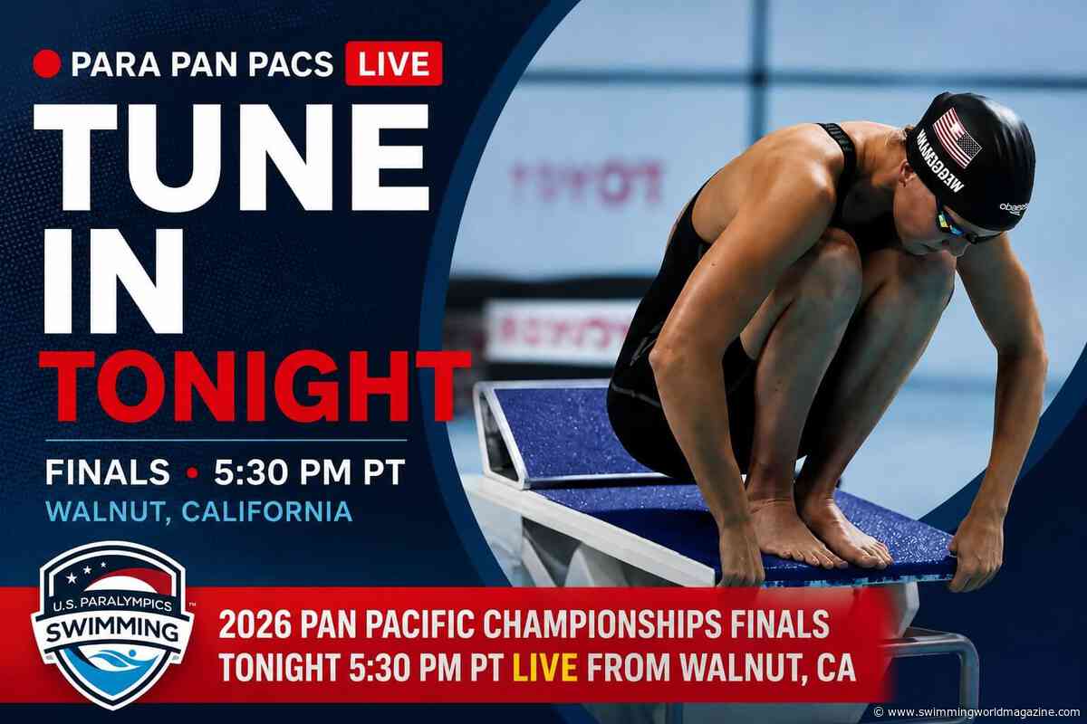 Para Pan Pacs Prelims Replay & Finals LIVE Tonight at 5:30 PM PT