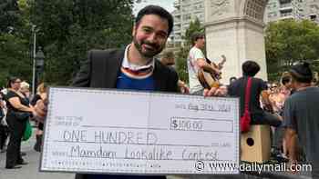 New Yorkers flock to Mamdani lookalike competition as amateur actor is crowned mayor's doppelganger... and reveals how he'll spend his winnings