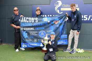 Boy, 10, walking round all Scottish pro football grounds in honour of late mother