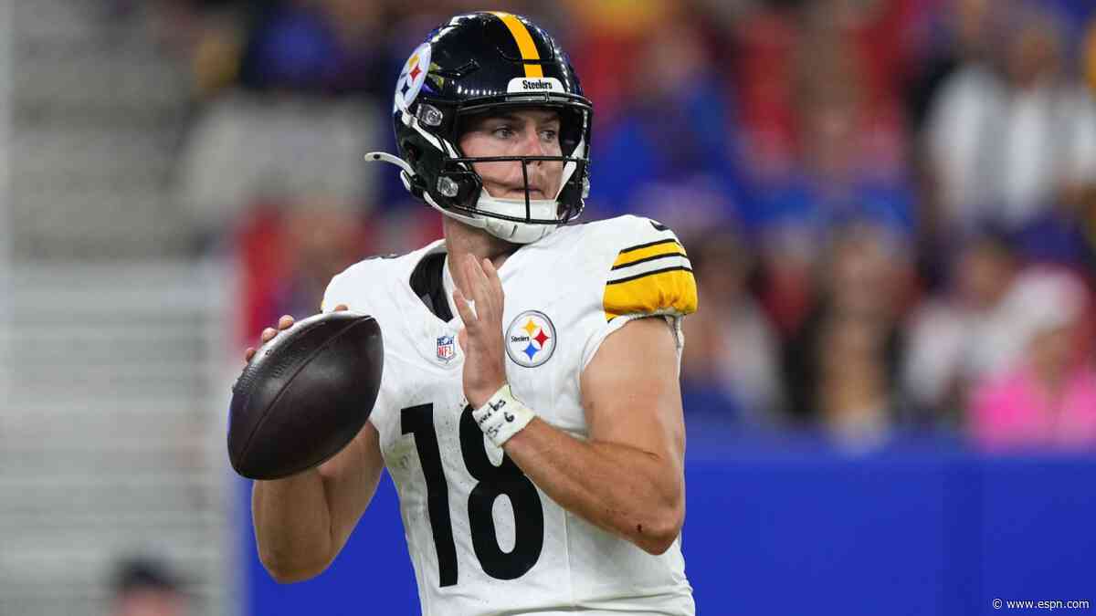 Steelers, feeling good about QB room, keep all 4