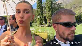 Justin Bieber cozies up to wife Hailey at Billie Eilish's brother Finneas' wedding to longtime partner Claudia Sulewski