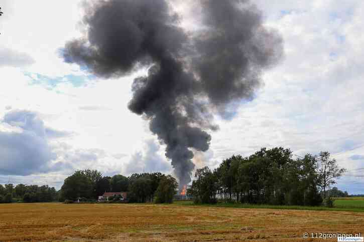 Brandweer nog tot woensdag bezig bij brand verdeelstation in Meeden (video)