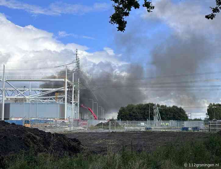 Brand bij hoogspanningsstation Meeden, zondag nog overlast(update)