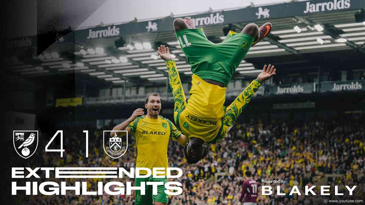 A Statement Win! 👊 | Norwich City 4-1 Burnley | Extended Highlights