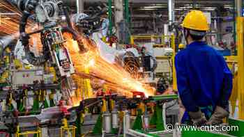 China's factory activity shrinks for second straight month, contracting less than expected