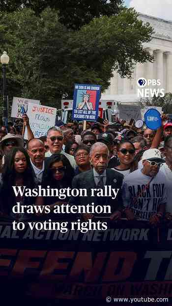 Washington rally draws attention to voting rights