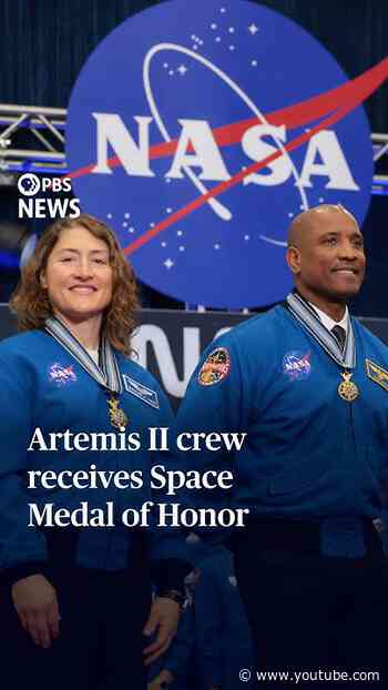 Artemis II crew receives Space Medal of Honor