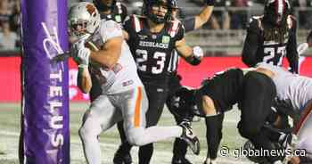 Horvath scores 4 TDs, Lions beat winless Redblacks