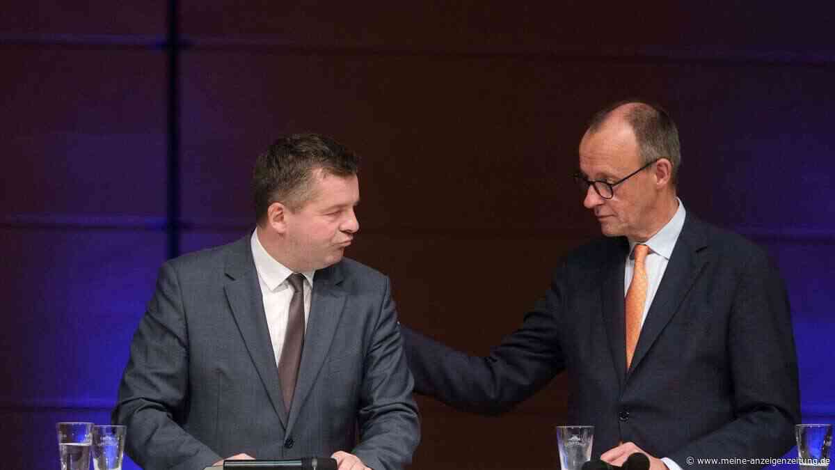 Merz steigt in den Wahlkampf in Ostdeutschland ein