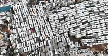 The Welsh dock where tens of thousands of fridges have been left to rot