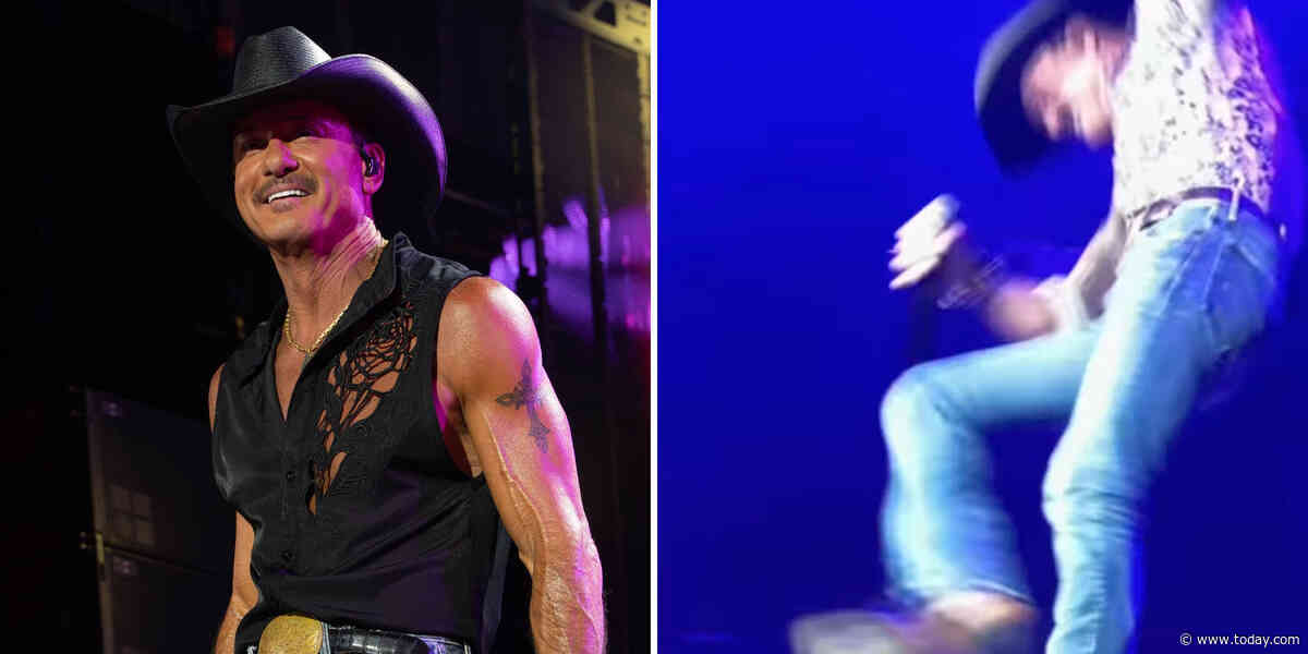 Tim McGraw Playfully Roasts His Own Onstage Fall