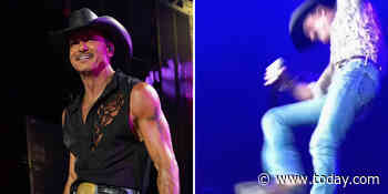 Tim McGraw Playfully Roasts His Own Onstage Fall