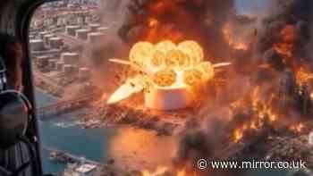 Donald Trump shares AI video of Iran's Kharg Island 'being blown to smithereens'