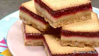 Butterkekskuchen mit Himbeeren und Vanillepudding – ein Blech voller Freude