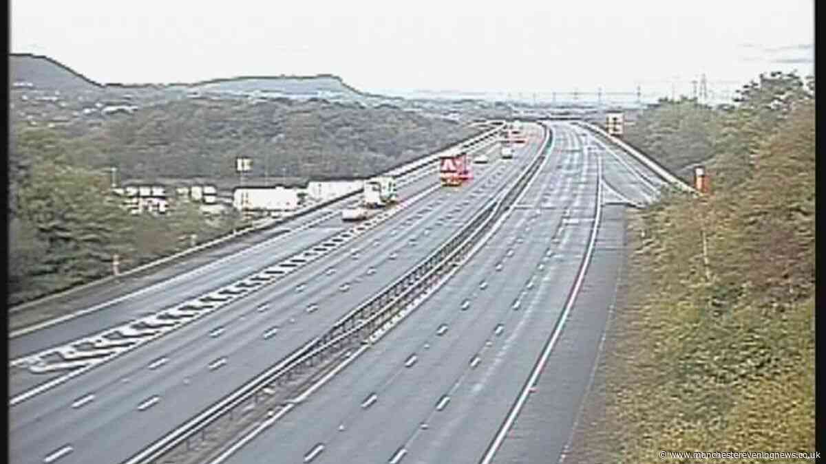 M56 shut LIVE as motorway closed due to police incident with traffic delays