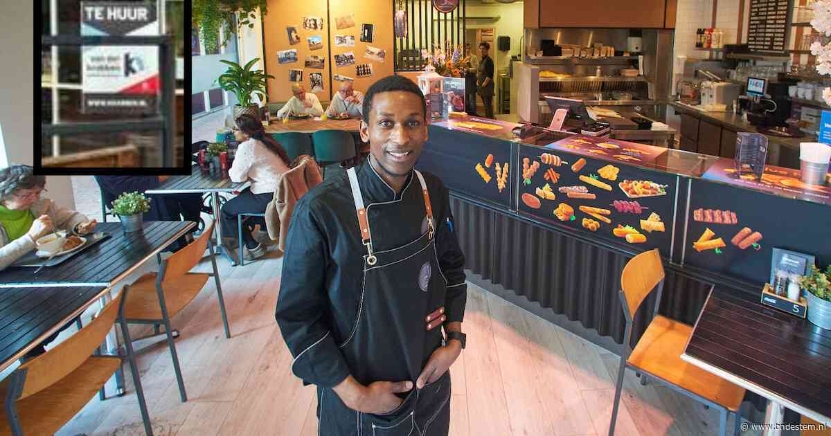 Na vakantie ziet lunchroomhouder ineens een te-huurbord op zijn zaak