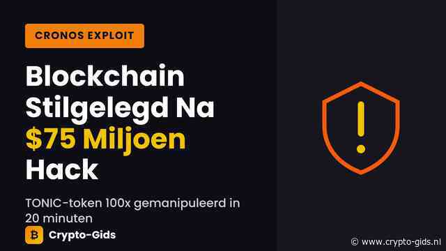 Cronos Legt Hele Blockchain Stil Na $75 Miljoen Hack Op Tectonic