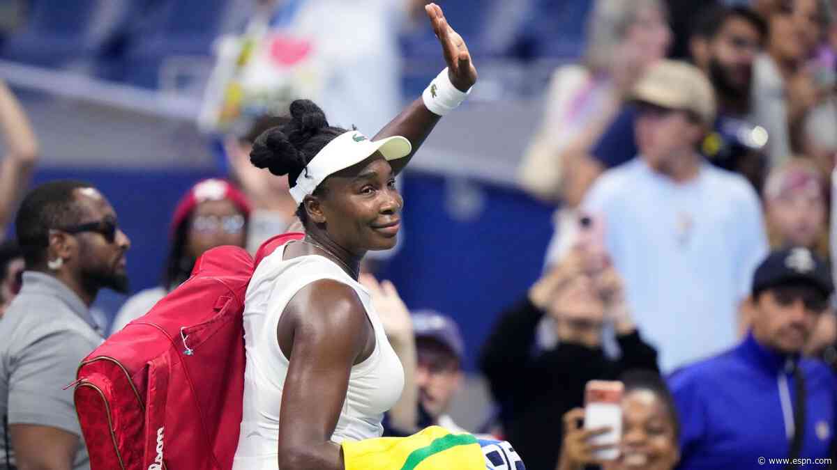 Venus, 46, loses after latest-ever start at US Open