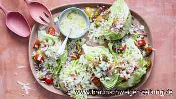 Grüner Express-Salat mit Schinken