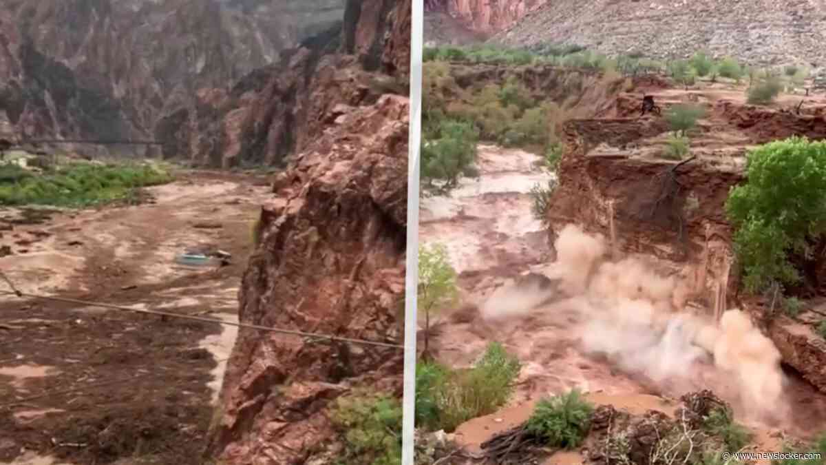 Beelden: heftige overstromingen in Grand Canyon
