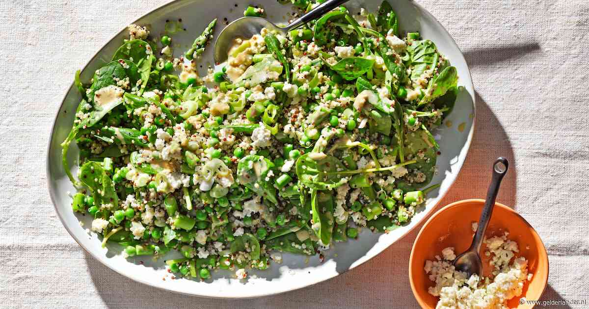 Wat Eten We Vandaag: Quinoasalade met groene asperges en witte kaas