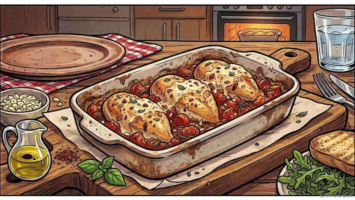 Hähnchen-Bruschetta-Auflauf vereint Italien und Sommer auf dem Teller