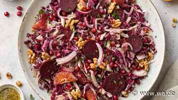 Rote Schönheit: Edler Radicchio-Salat mit Blutorange ist ein Eyecatcher und knackiges Wunder