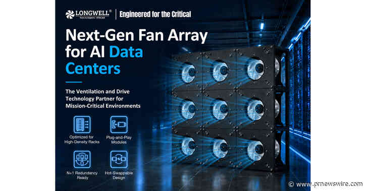 La technologie FanWall de LONGWELL EC permet de réduire de 38 % la consommation énergétique des ventilateurs CRAH des centres de données IA de nouvelle génération