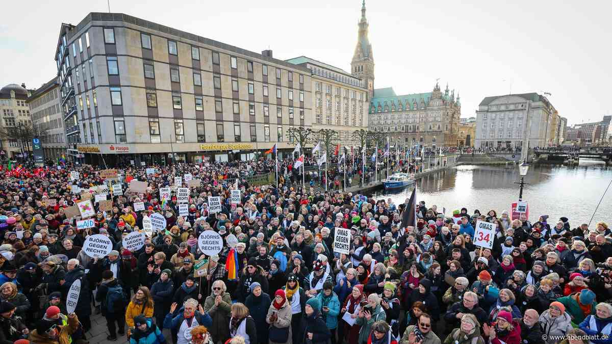 AfD-Erfolg in Sachsen-Anhalt? Viele Menschen bei Demo in Hamburg erwartet