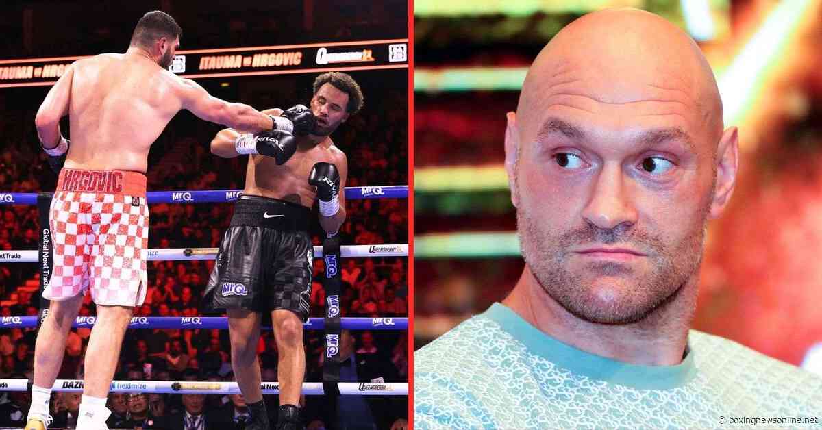 Tyson Fury reacts to ‘shocking’ Moses Itauma vs Filip Hrgovic fight