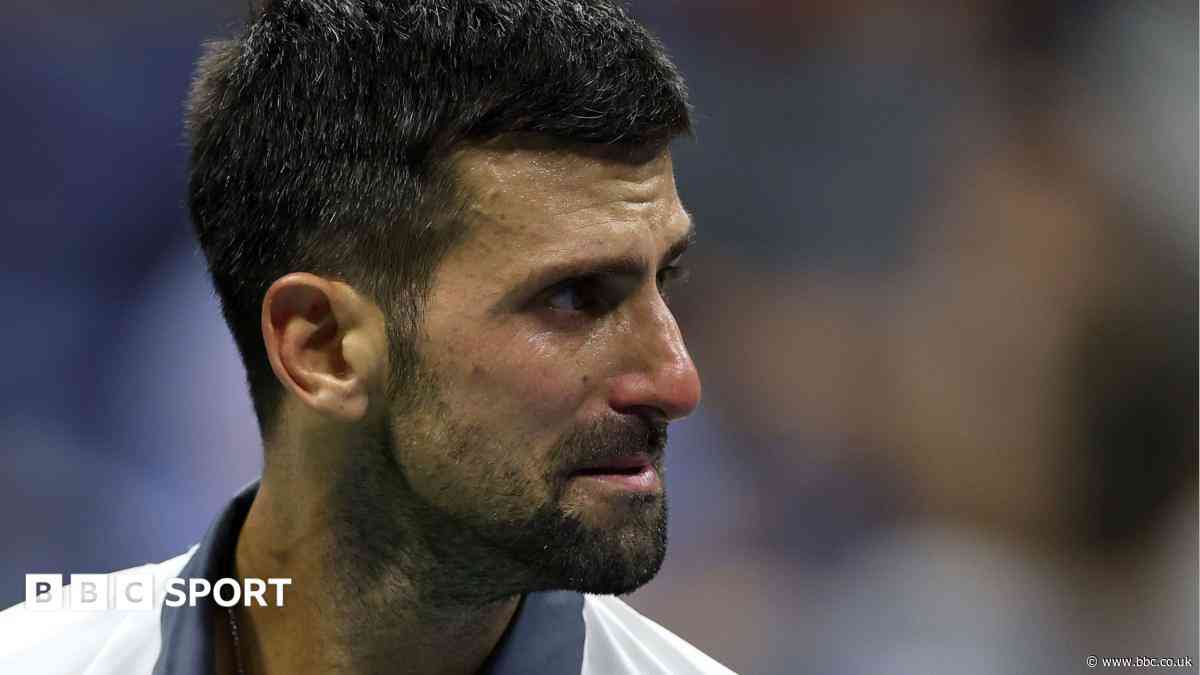 Djokovic in tears during US Open first-round exit