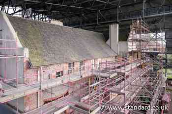 Milestone moment as roughcast removed from Charles Rennie Mackintosh Hill House