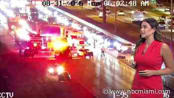 Crash shuts down I-95 southbound at Ives Dairy Road