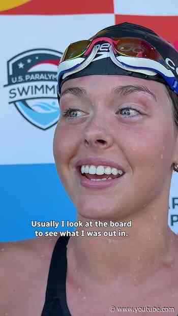Katie Cosgriffe is "super, super happy" after first international gold