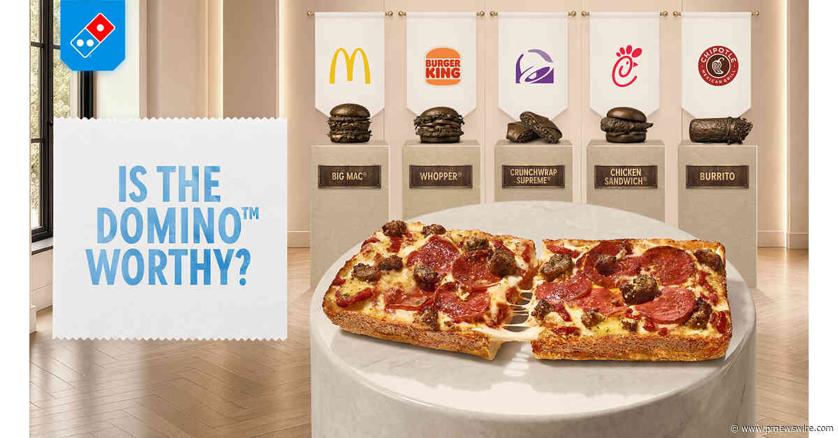 Domino's® Asks America: Is the Domino™ Pizza's First Fast-Food Icon?