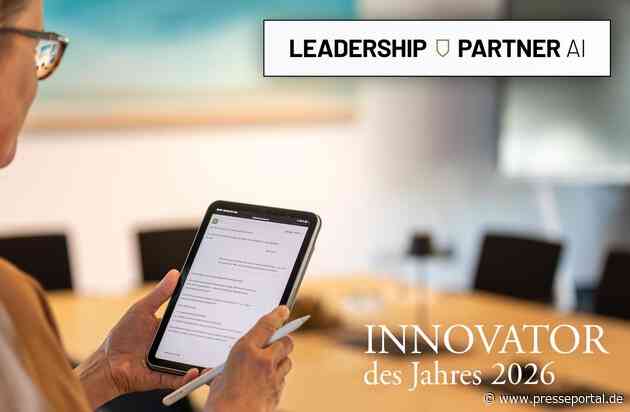 KI-Sparring für Führungskräfte im Mittelstand: Leadership Partner AI wird "Innovator des Jahres 2026"